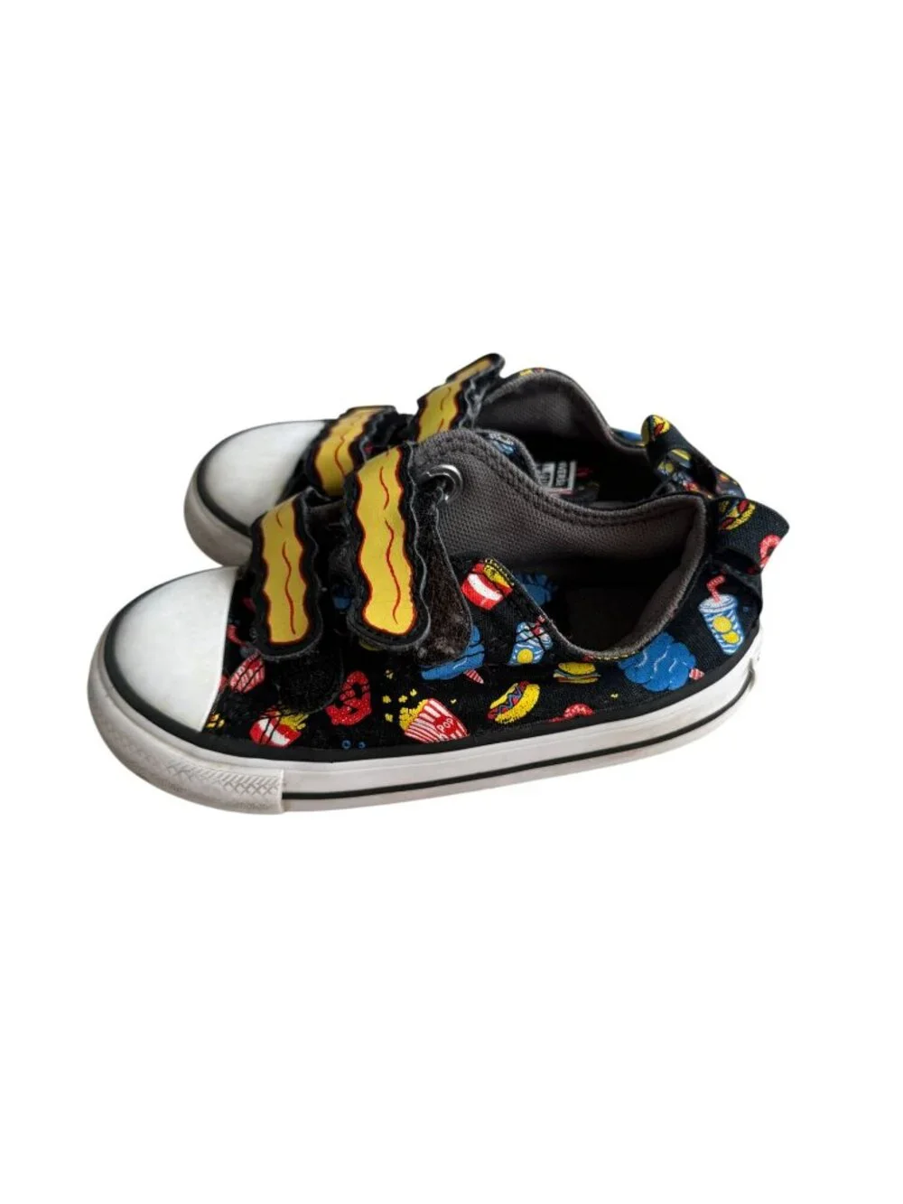 CONVERSE Kids French Fry Snacks Sneakers Size 8